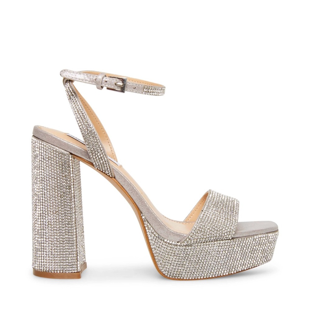 Size 5 Steve Madden Lessa Rhinestone Platform Sandal